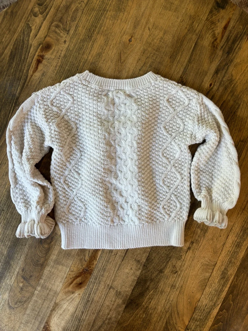 Toddler Girls Chunky Knit Gap Ruffle Sweater